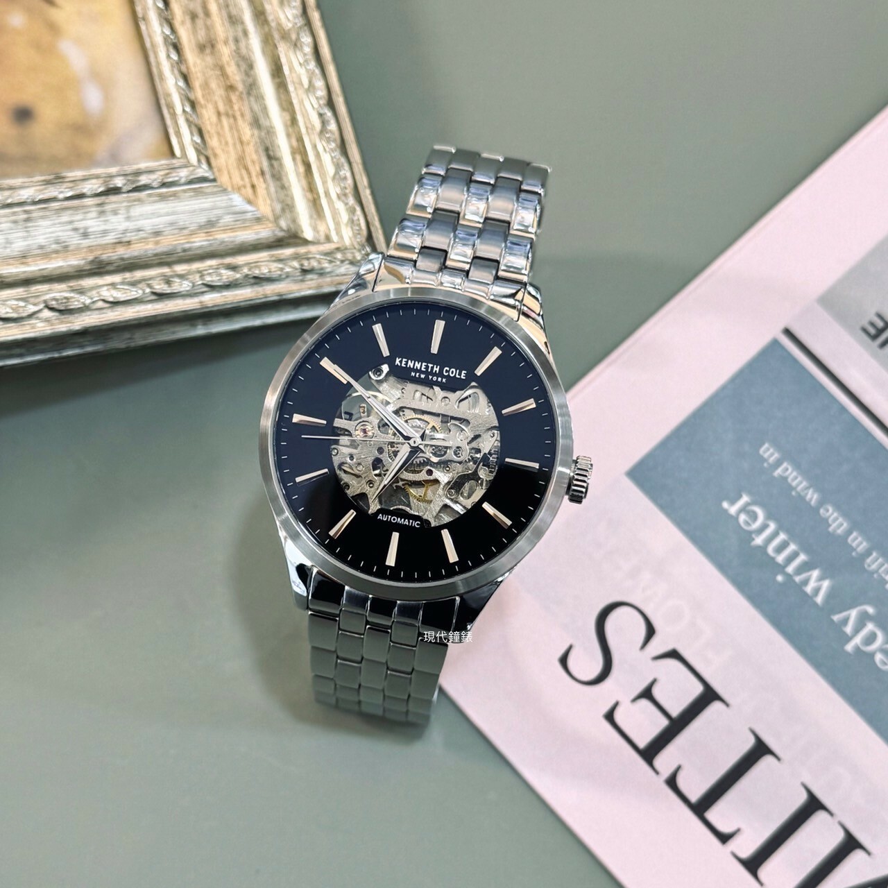 【KENNETH COLE】 鏤空機芯機械錶KCWGL2216907 42mm 現代鐘錶
