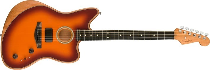 Fender Fender American Acoustasonic Jazzmaster 電木吉他 煙草夕陽 — 三峽吉他 / Bass｜YA! 玩音樂