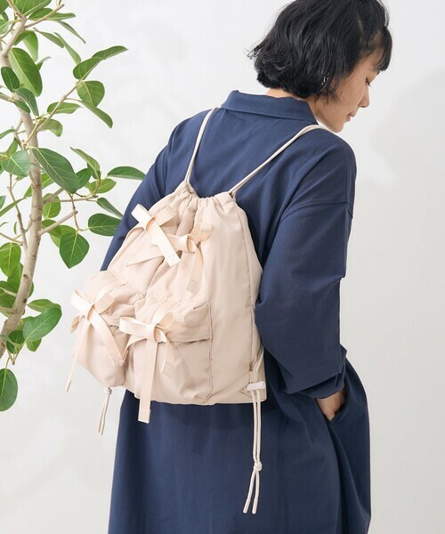 Casselini × FREAK'S STORE / ribbon knapsack
