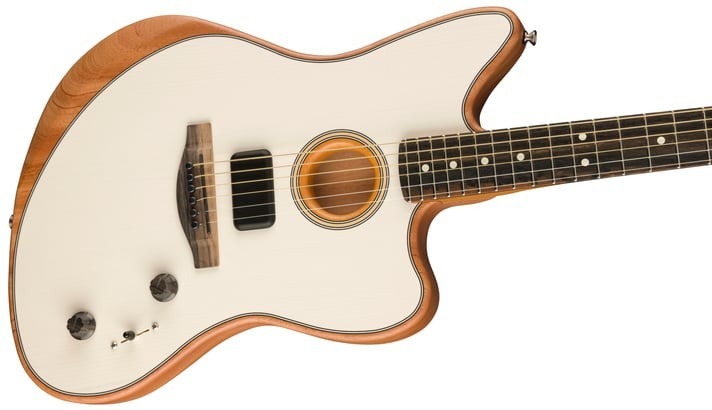 Fender Fender American Acoustasonic Jazzmaster 電木吉他 北極白 第 3 張圖片｜三峽吉他 / Bass