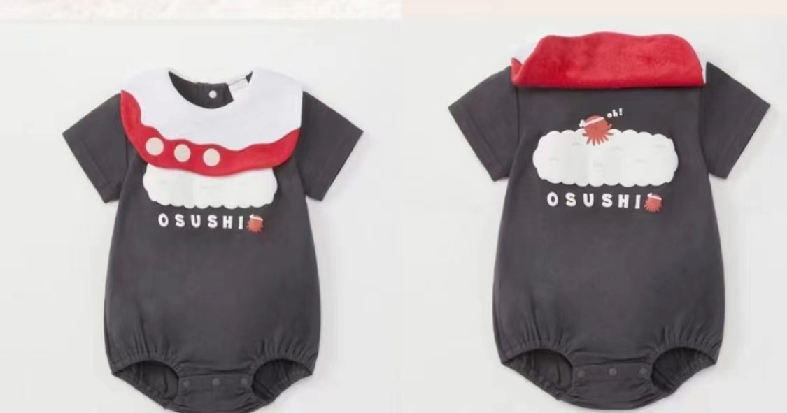 日單futa 壽司 百棉汗布 短袖/爬服