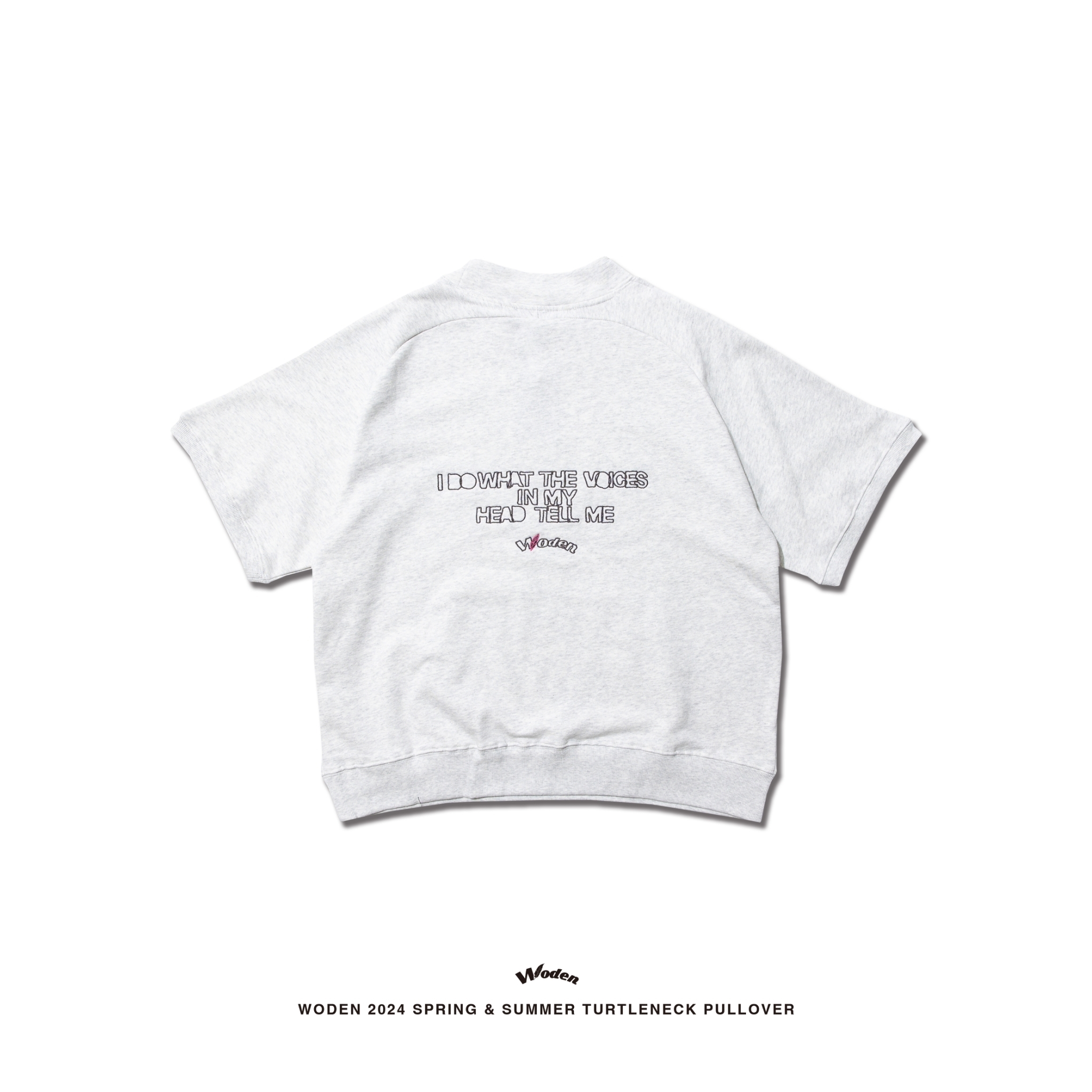 WODEN 2024 Spring & Summer 001 Turtleneck Pullover 灰色款
