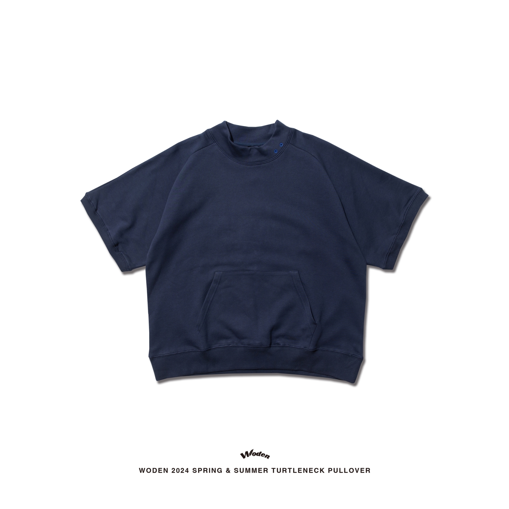 WODEN 2024 Spring & Summer 001 Turtleneck Pullover 海軍藍款
