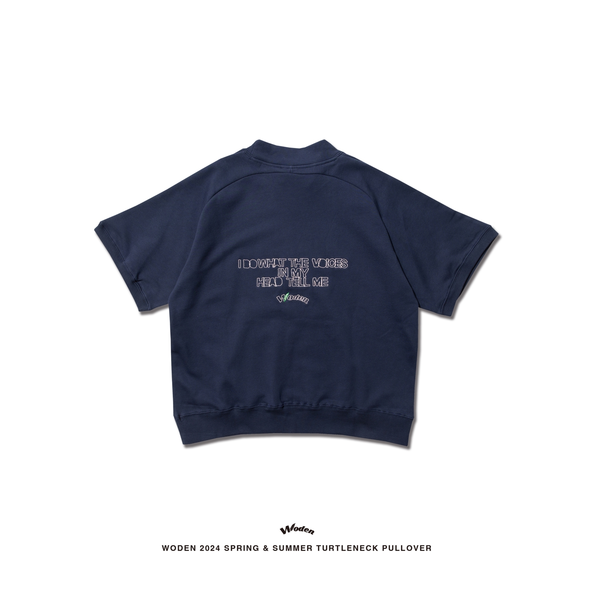 WODEN 2024 Spring & Summer 001 Turtleneck Pullover 海軍藍款
