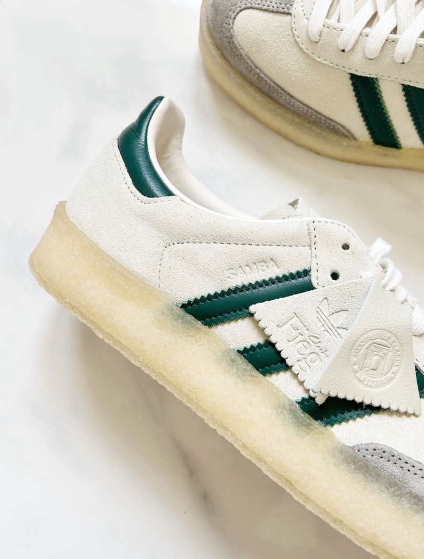 Kith x Clarks x adidas originals samba 米綠 三方聯名 ID7297