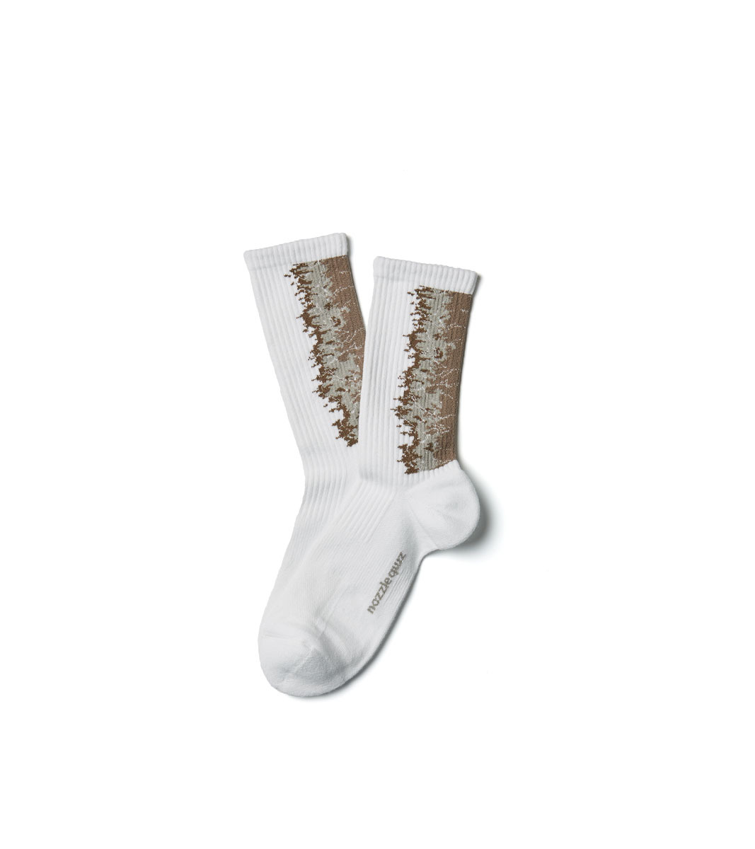 nozzle quiz® / LANDING 中高筒休閒襪 - 漸砂／Gradient Sand