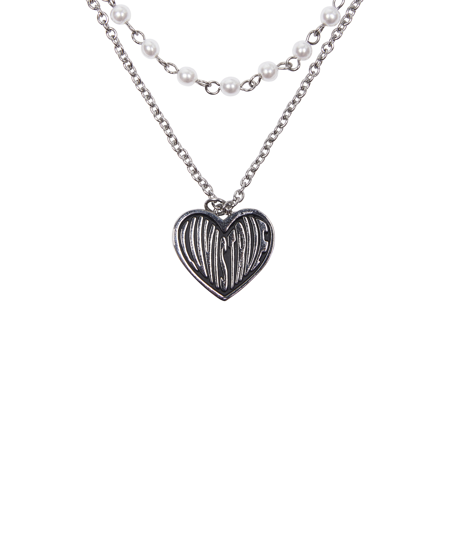 韓國品牌 < LUV IS TRUE > CH LUV NECKLACE ( SILVER )