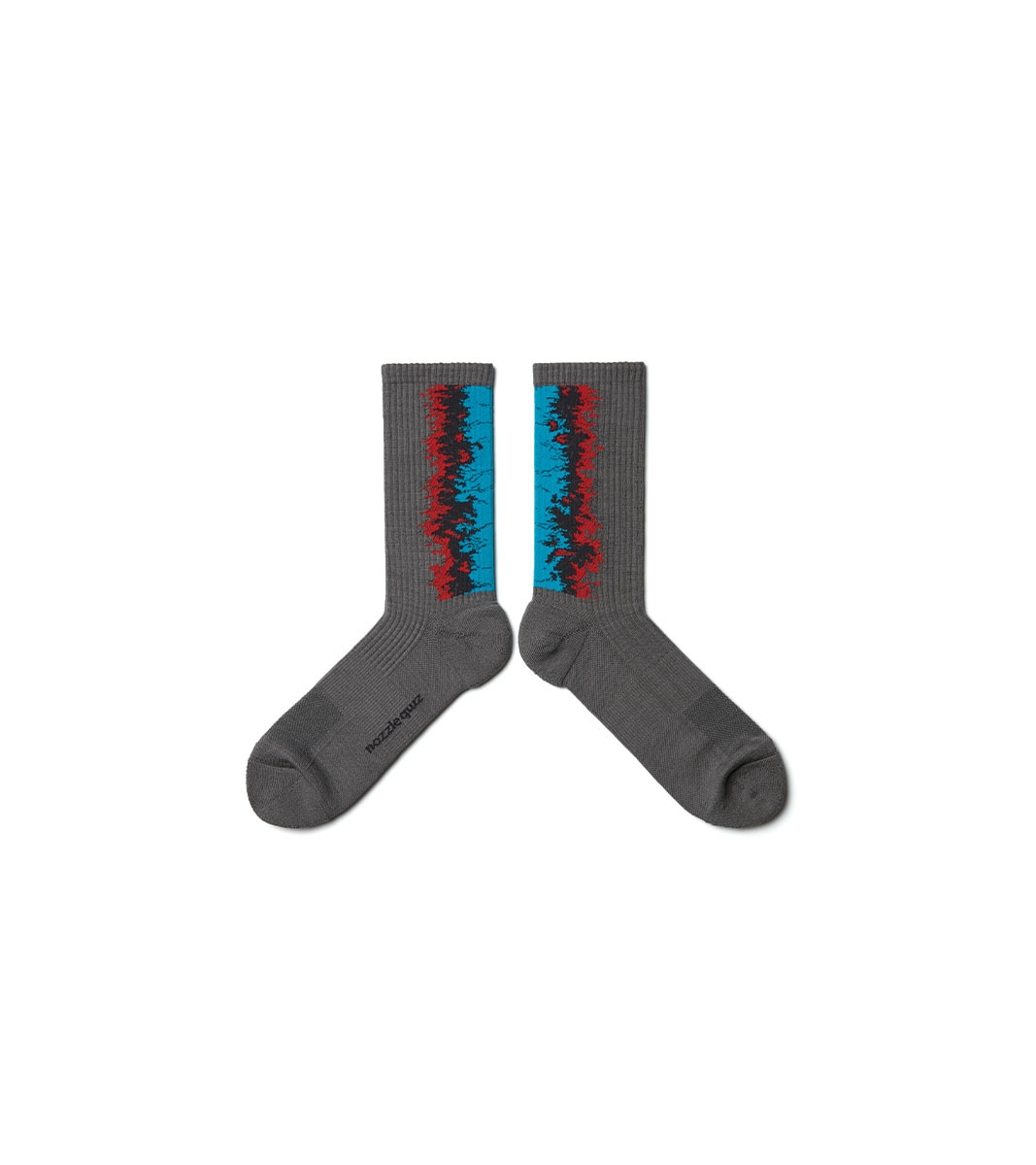 nozzle quiz® / LANDING 中高筒休閒襪 - 漸霞／Gradient Red