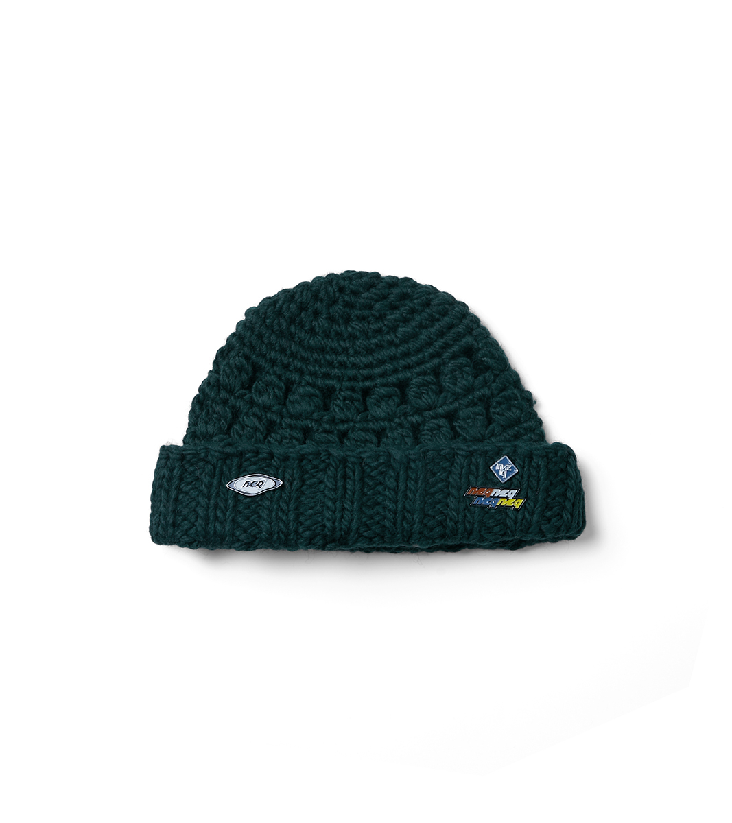 nozzle quiz® / Crochet Beanie (3Pins)毛粗針織毛帽 - 綠／Green