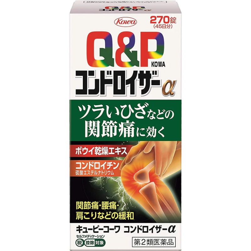 日本 Q&P Chondroiser α 270錠｜維生素B1主成分・支持神經代謝・日常肩腰手腳舒適度