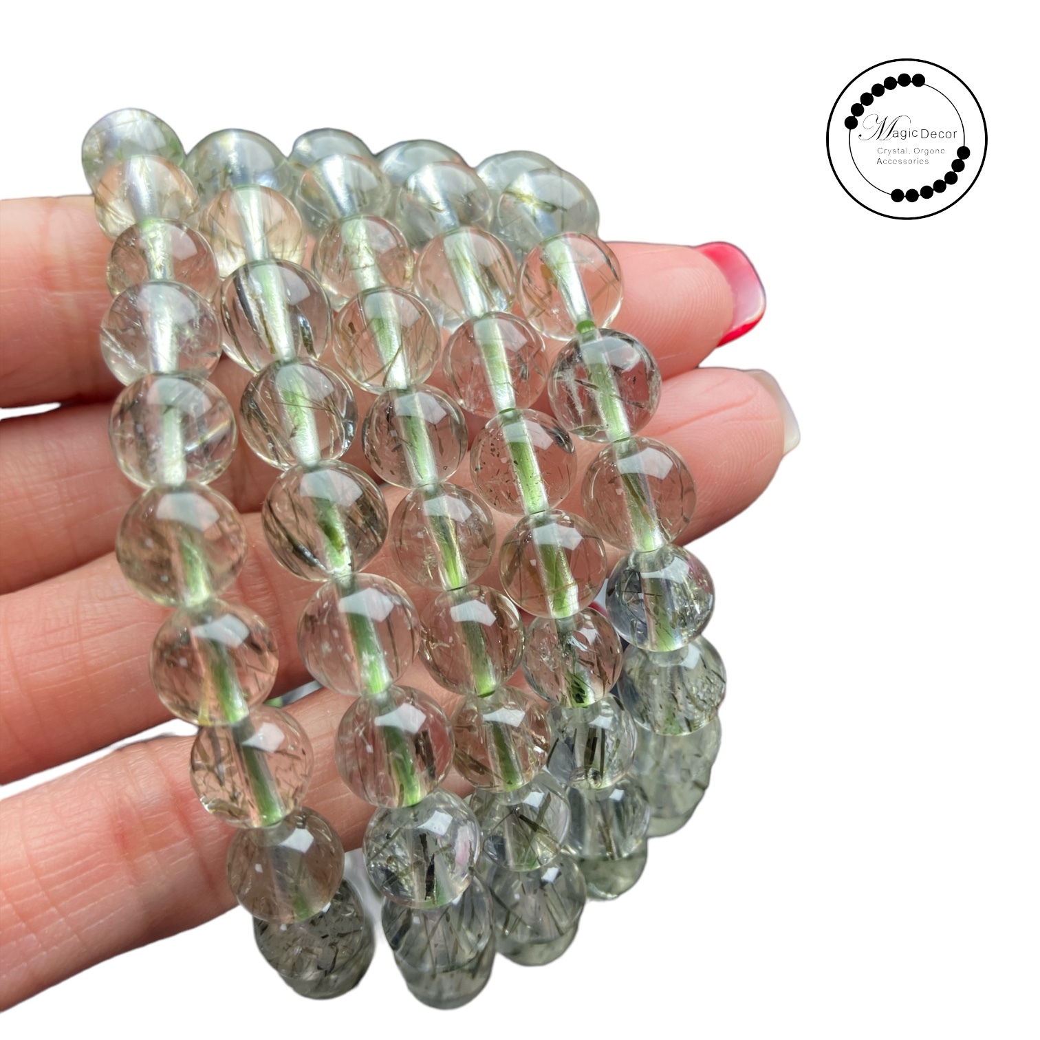 250925 - A73 7mm+傳承級綠碧璽髮手串