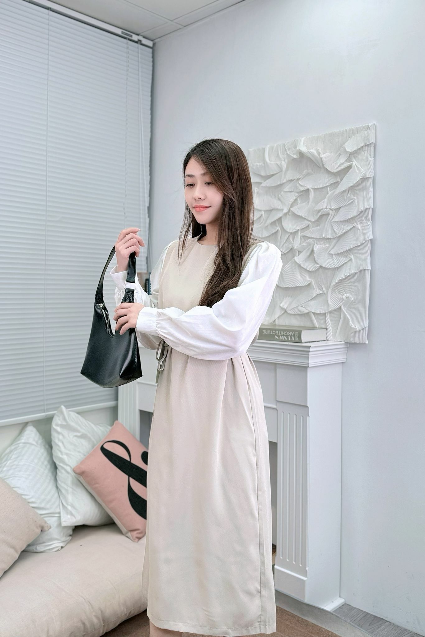 OP#5742 🤍真實假兩件連身裙