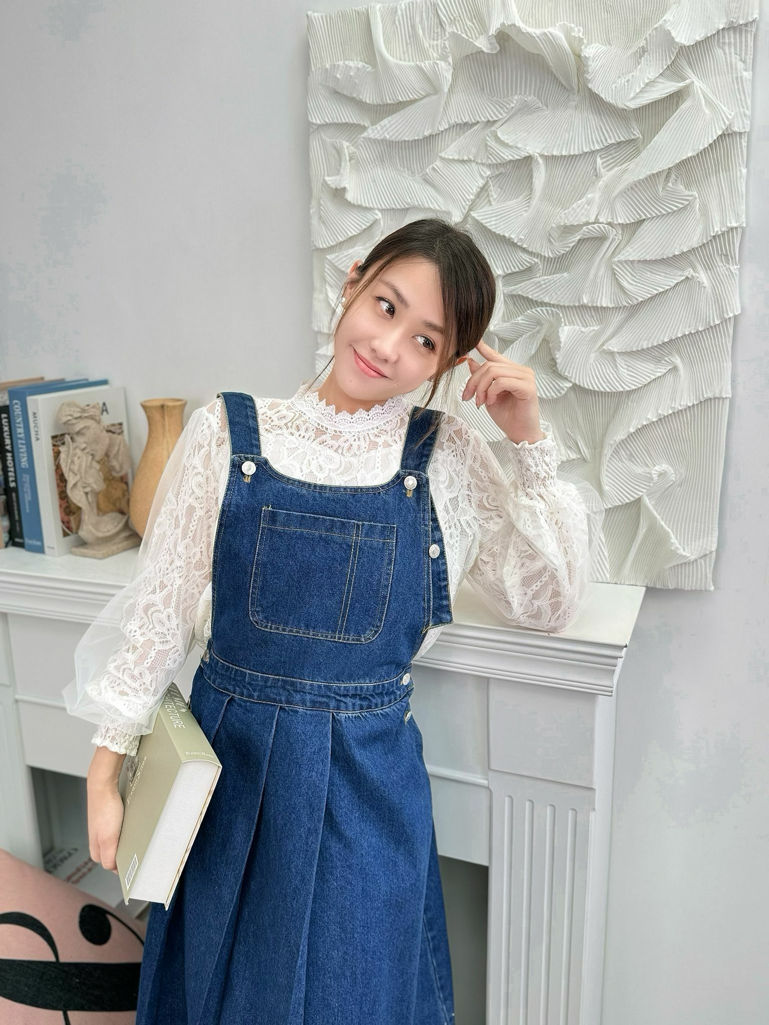 OP#5740 🤍鬆腰工人裙