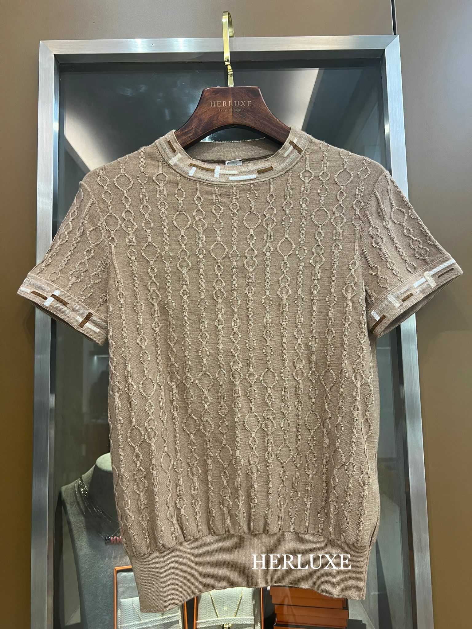 Pull Mc maille torsades 82 beige alabas size:38