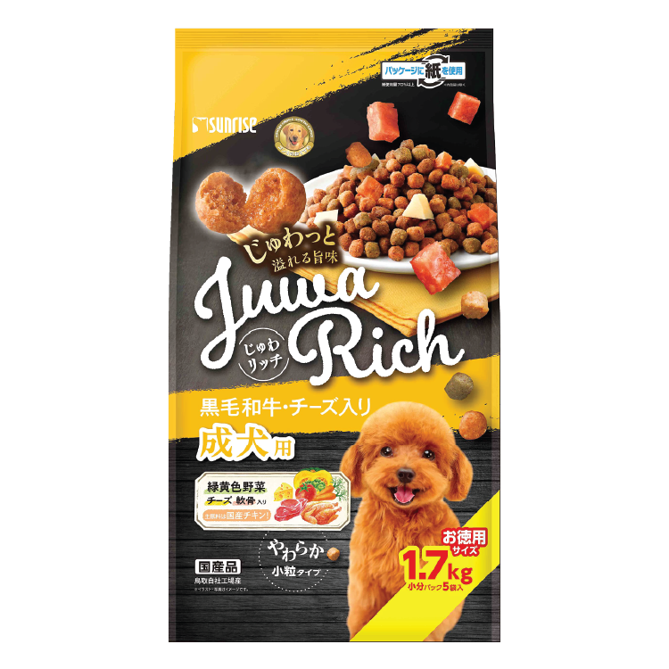 Added Japanese black beef and cheese- chicken flavor adult dog 1.7kg (SUN-4765)