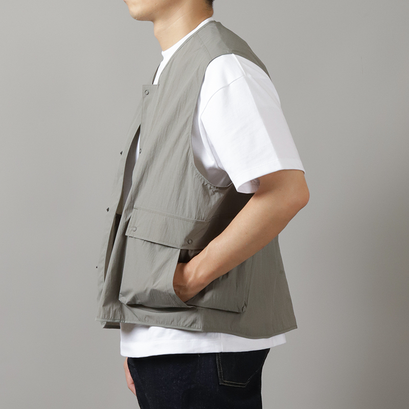 Lotstock Breathable Mesh Zip Cargo Vest, Men Casual Multi