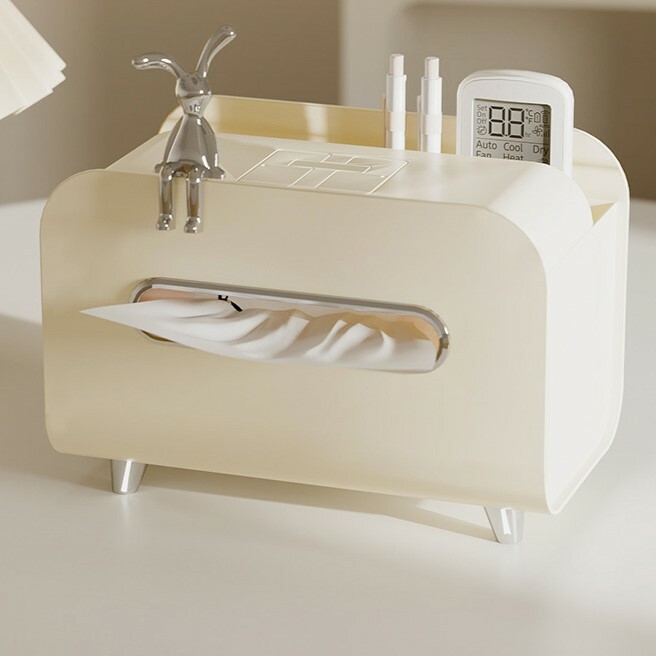 《3715》輕奢奶油風抽取式多功能面紙盒