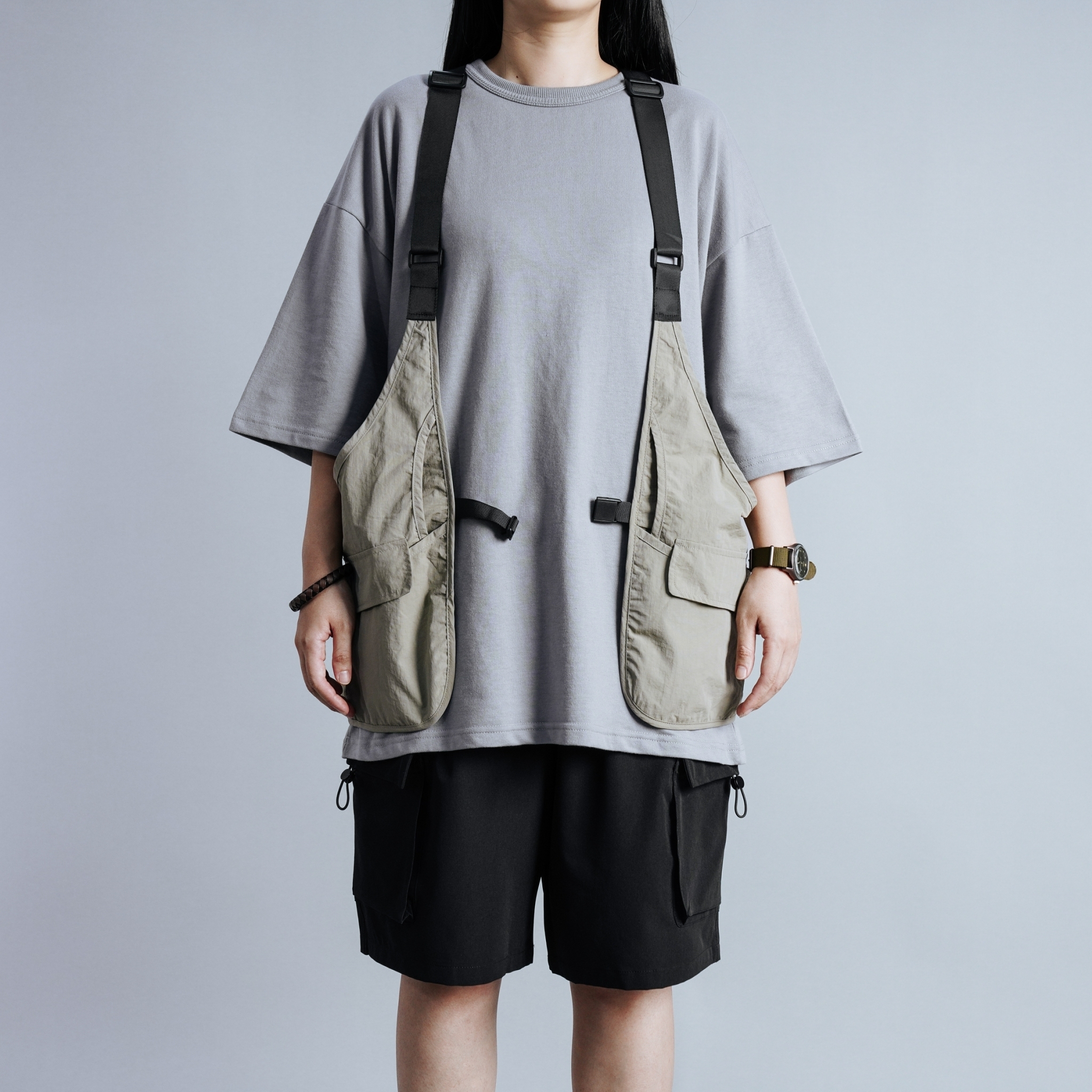 SBG 防潑水吊帶工裝背心 SB0404