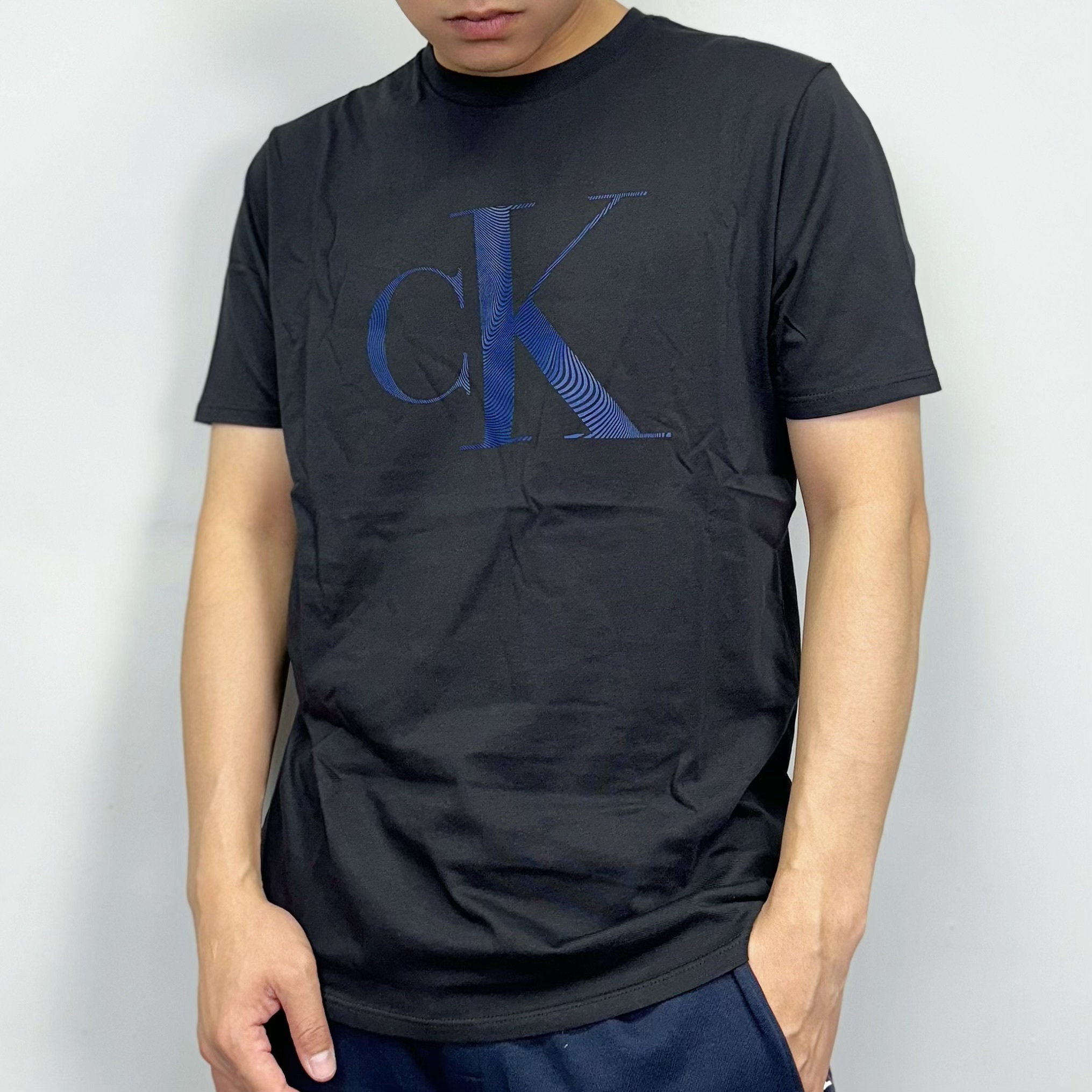 Calvin Klein CK 水波紋膠印 大Ck 短袖上衣 短袖