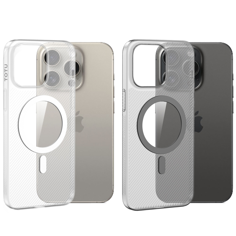 TOTU 拓途 iPhone 15/15 Plus/15 Pro/15 Pro Max 磁吸手機保護殼 磨砂立體紋路 零感