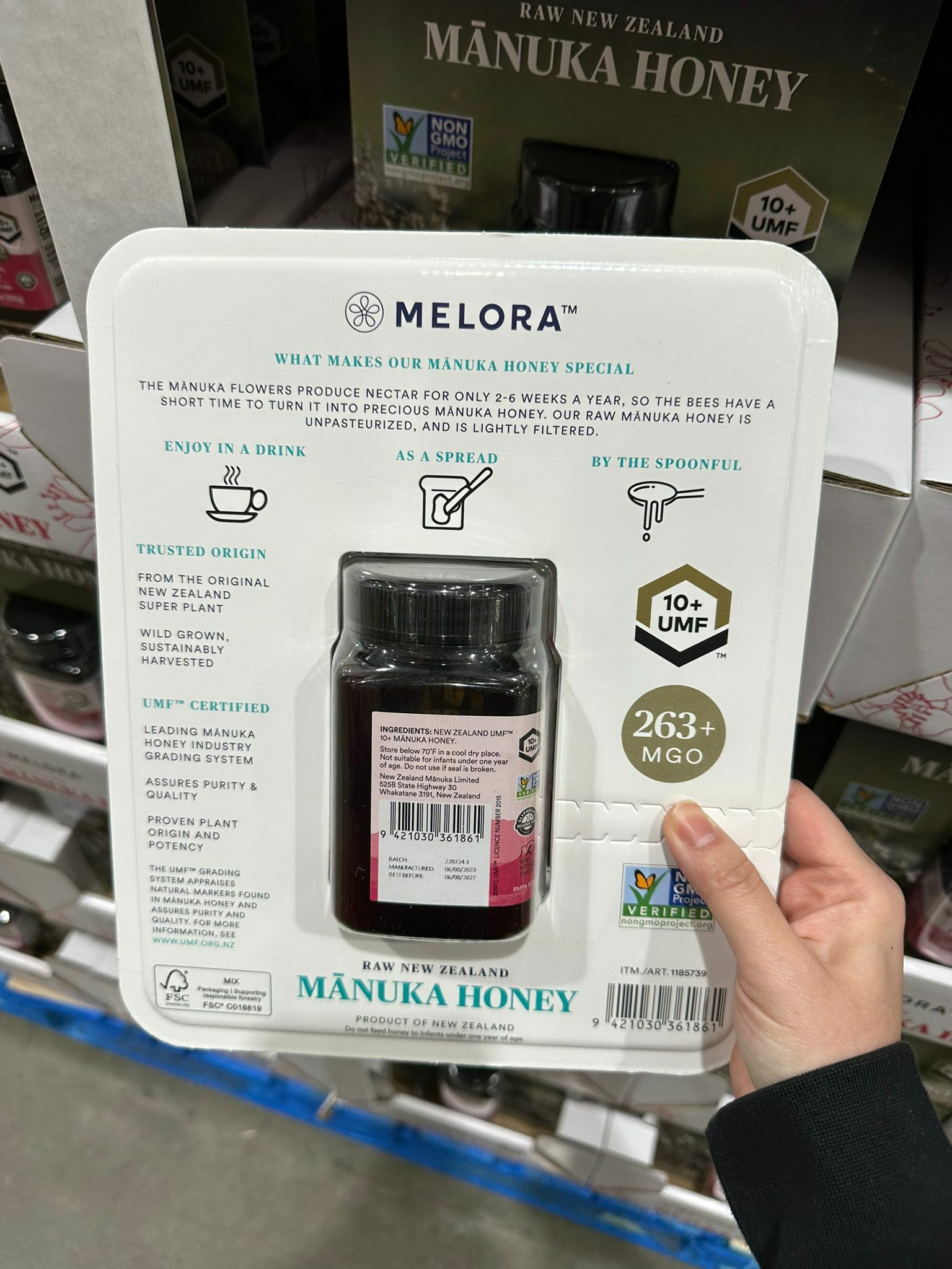 【團購】Melora Z022406 Manuka 天然麥蘆卡蜂蜜 (500g裝)