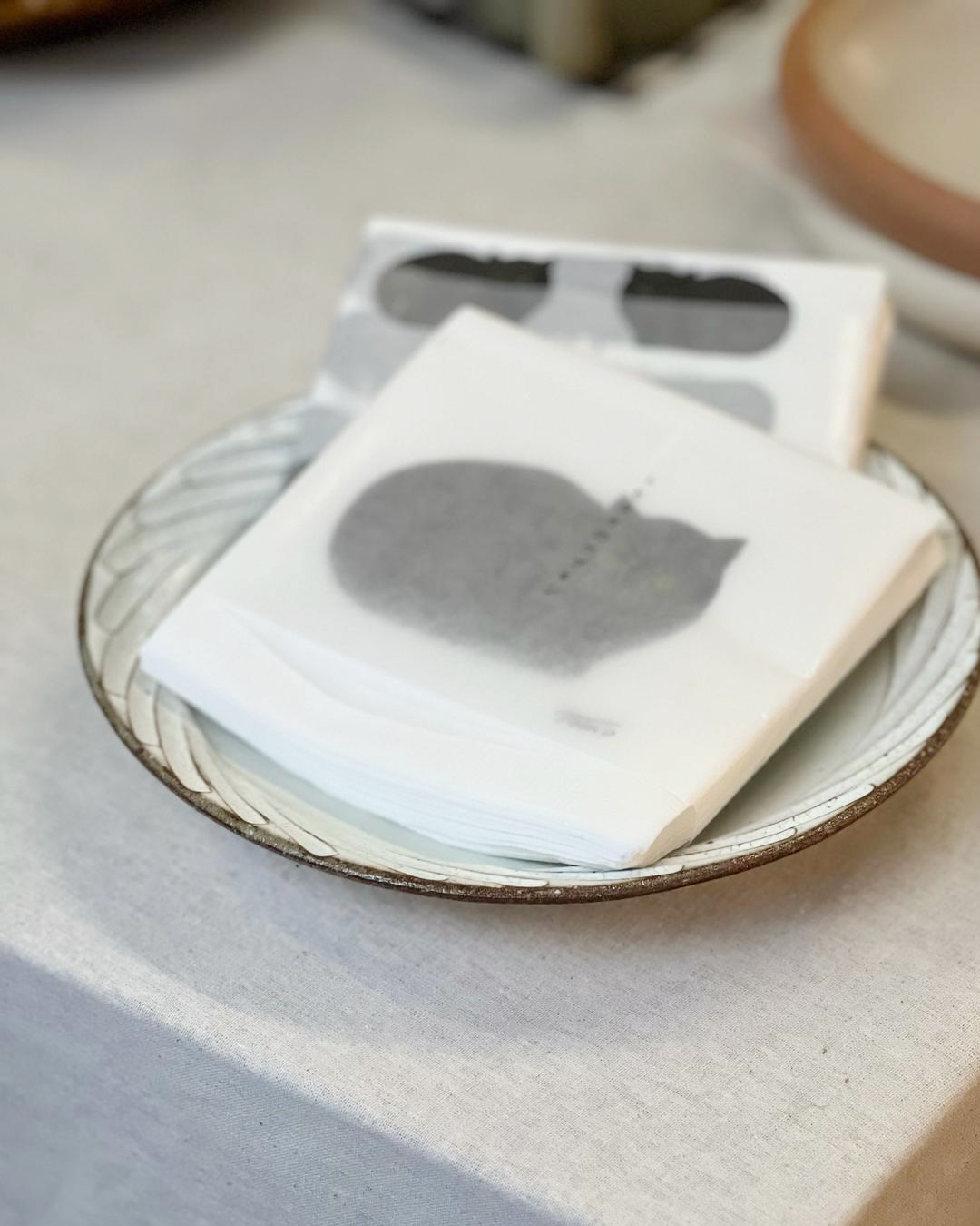 黑貓餐巾紙 50張(大貓)｜倉敷意匠 x Tomotake