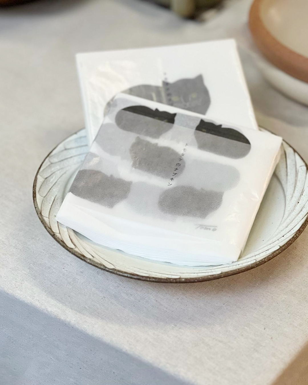 黑貓餐巾紙 50張(小貓)｜倉敷意匠 x Tomotake