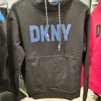 [S] DKNY FLEECE HOODIE,BLACK, M1370120-BLK (SD870)