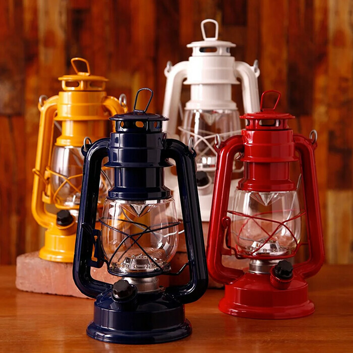 復古手提營燈