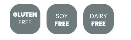 無大豆添加物、無奶製品、無麥麩