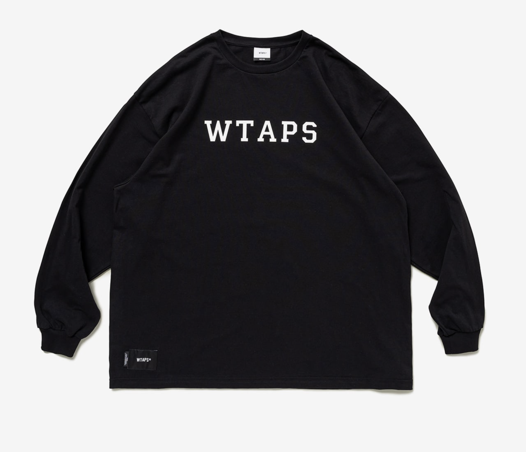 驚きの価格が実現！ / LS 【新品】WTAPS COTTON LXLXW/LS/COTTON/ BLACK 22AW XL 手臂骨頭印花長袖T恤  メンズ