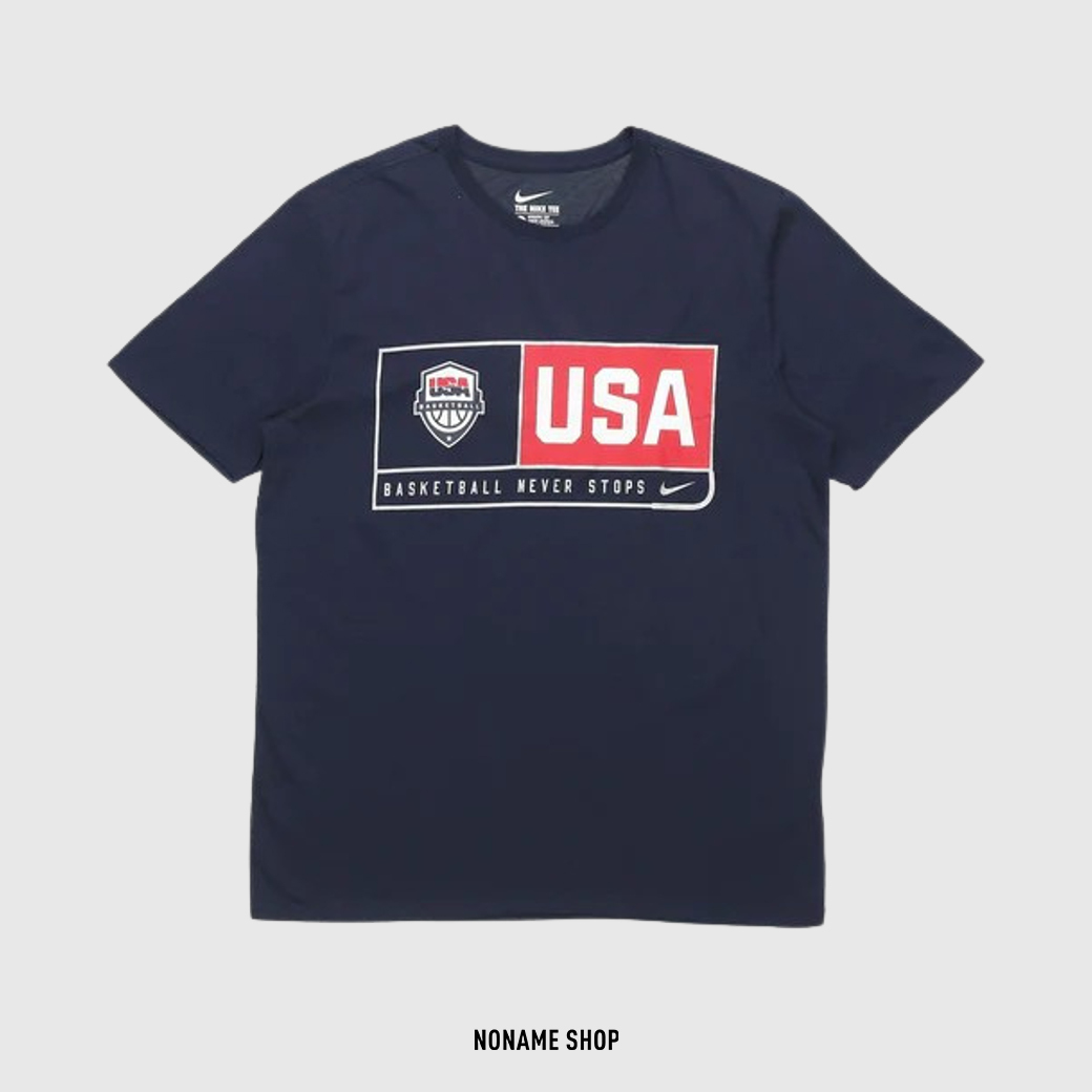 NIKE 美國隊 USA 籃球 短袖 深藍 (男款)