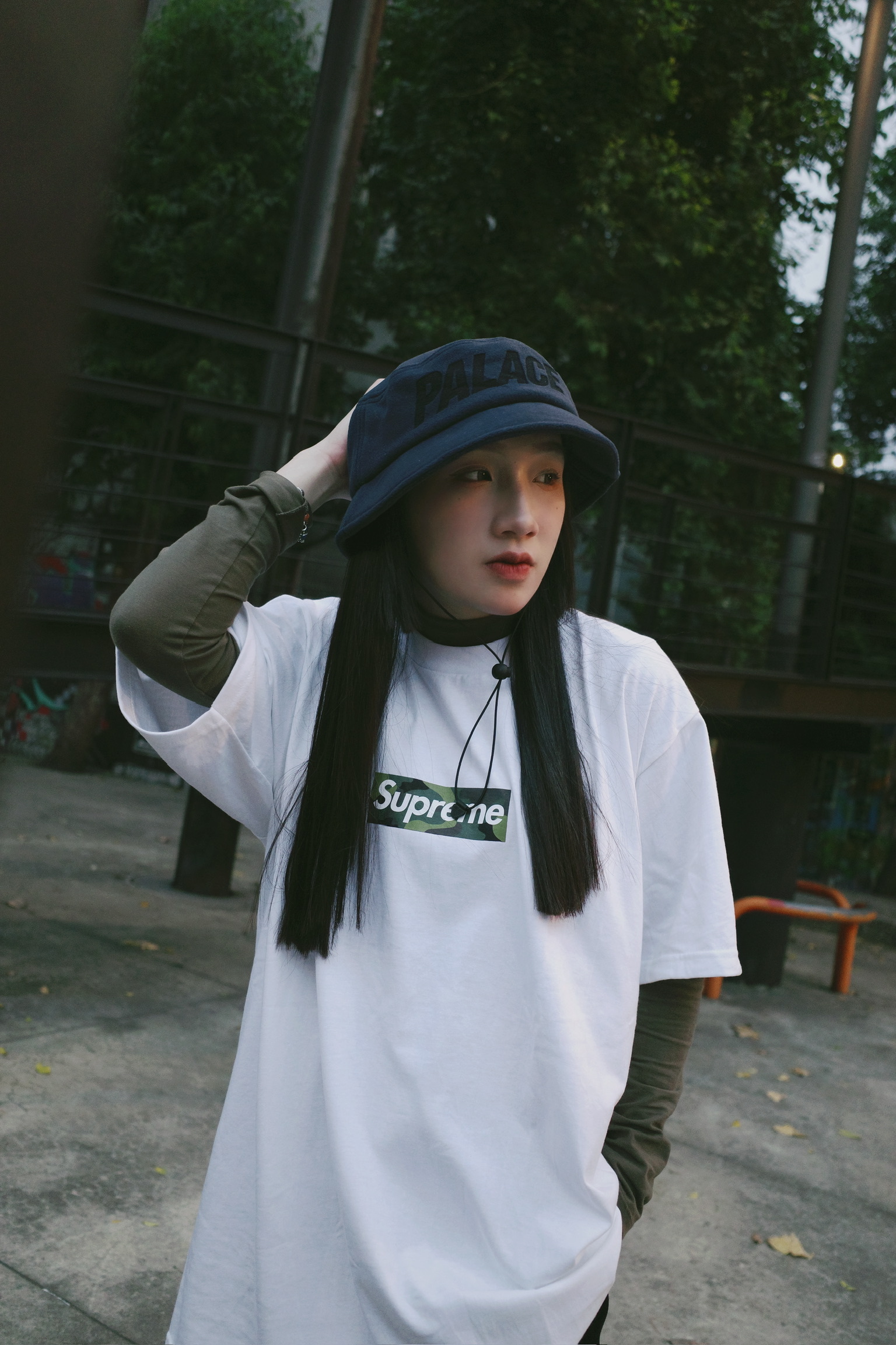 <快速出貨>PALACE POLARTEC 材質 壓印字 漁夫帽 深藍