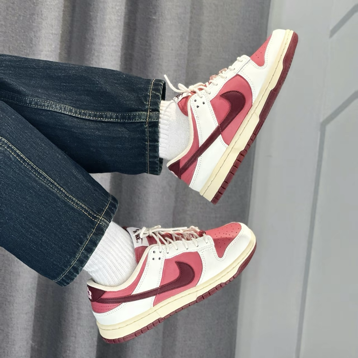 Nike Dunk Low Valentine's Day 反轉莓紅 情人節 奶油底