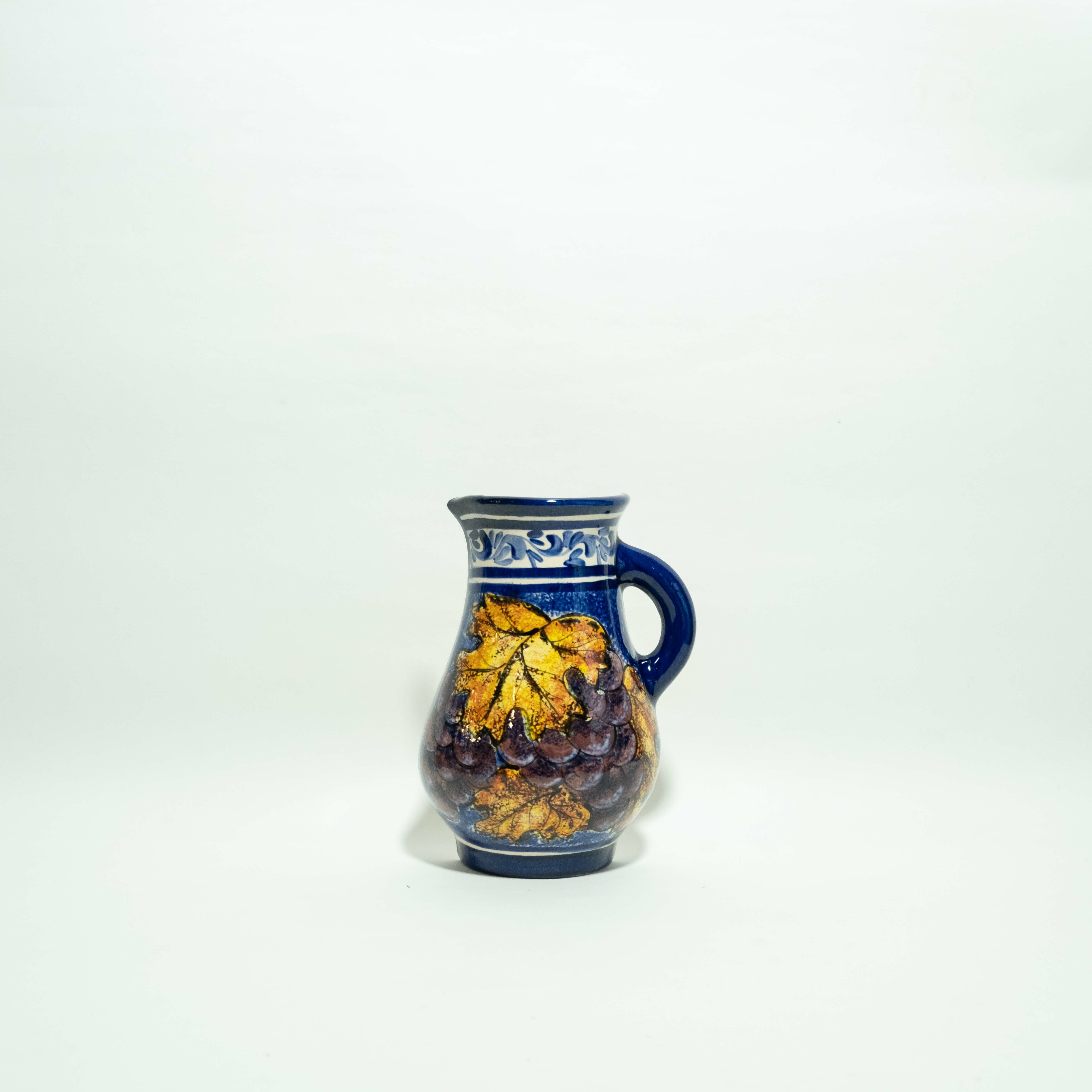 彩繪陶瓷｜對半花瓶 - 葡萄｜薩爾瓦多