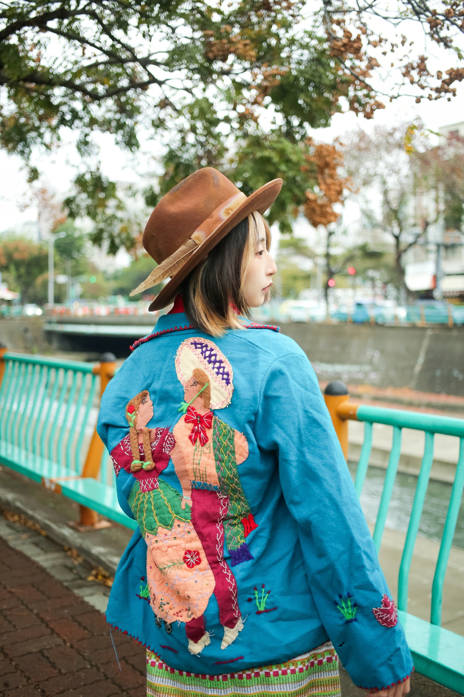 Vintage Mexico embroidery Lopez Jacket/墨西哥手工製貼布刺繡外套