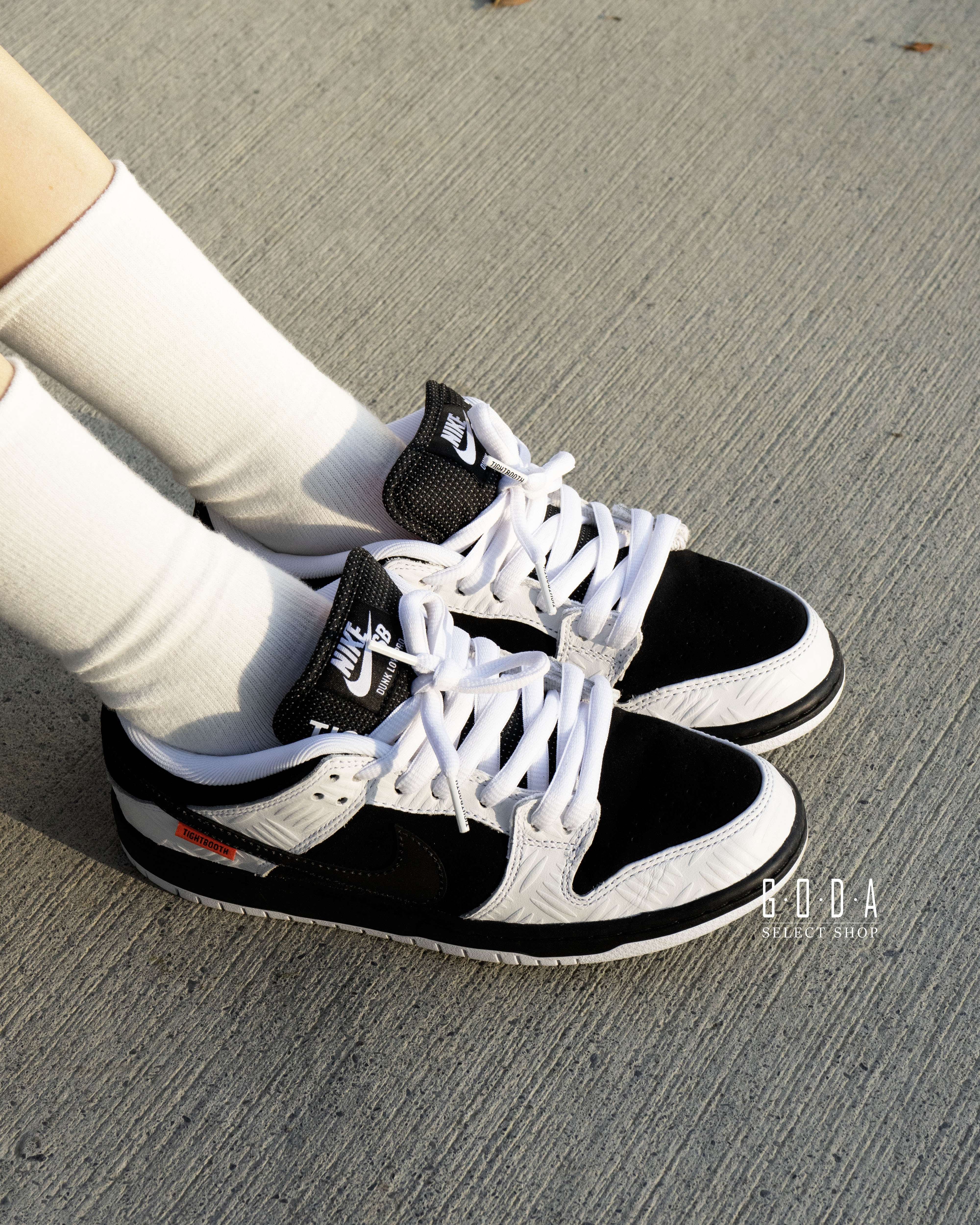 Tightbooth X Nike Sb Dunk Low 黑白橘 滑板的夜間藝術之美 3m反光 男女尺寸 FD2629-100