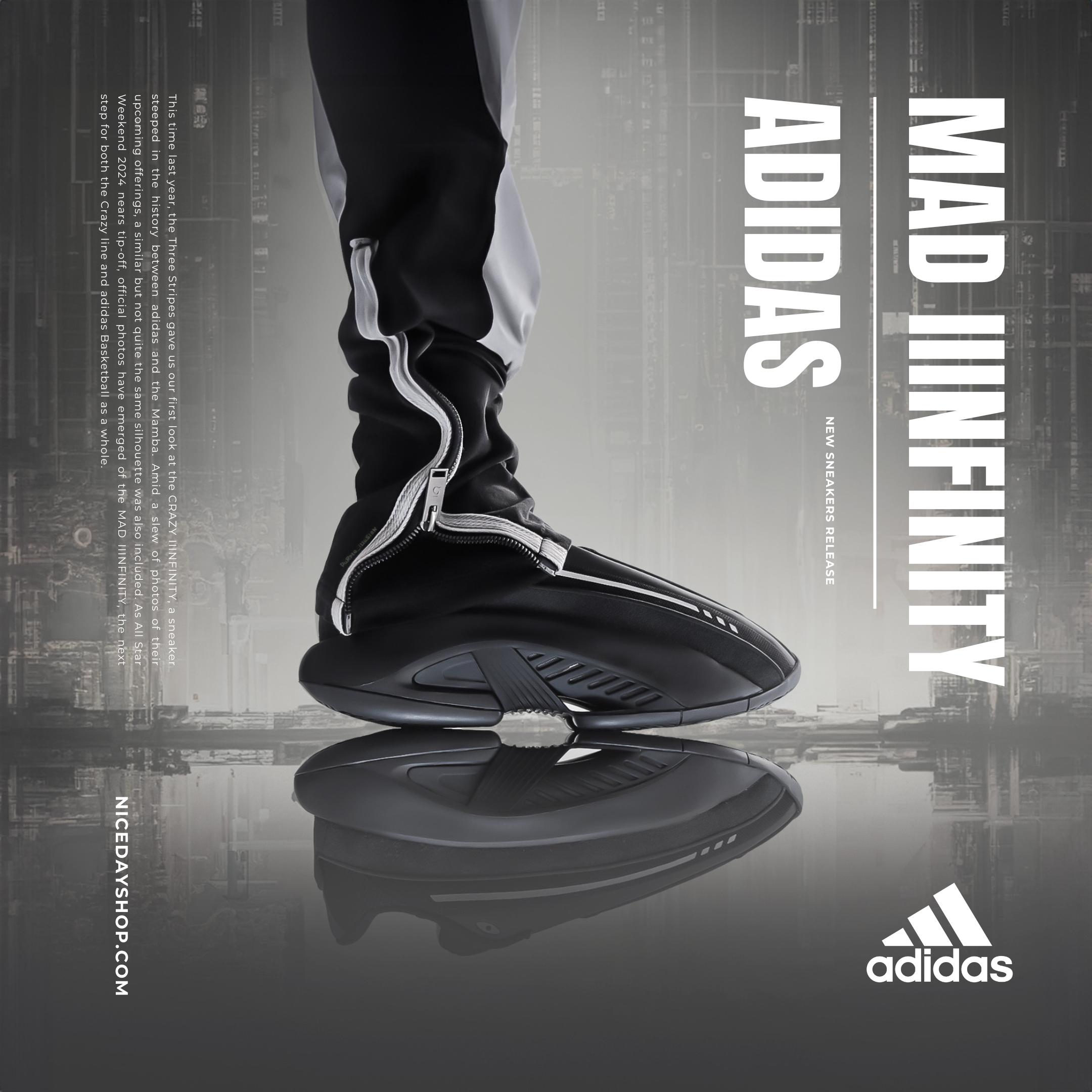 NICEDAY 代購 Adidas Mad Iiinfinity 黑魂 籃球鞋 男女尺寸 IG7941