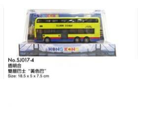 香港交通工具-黃色雙層巴士 SJ017-4