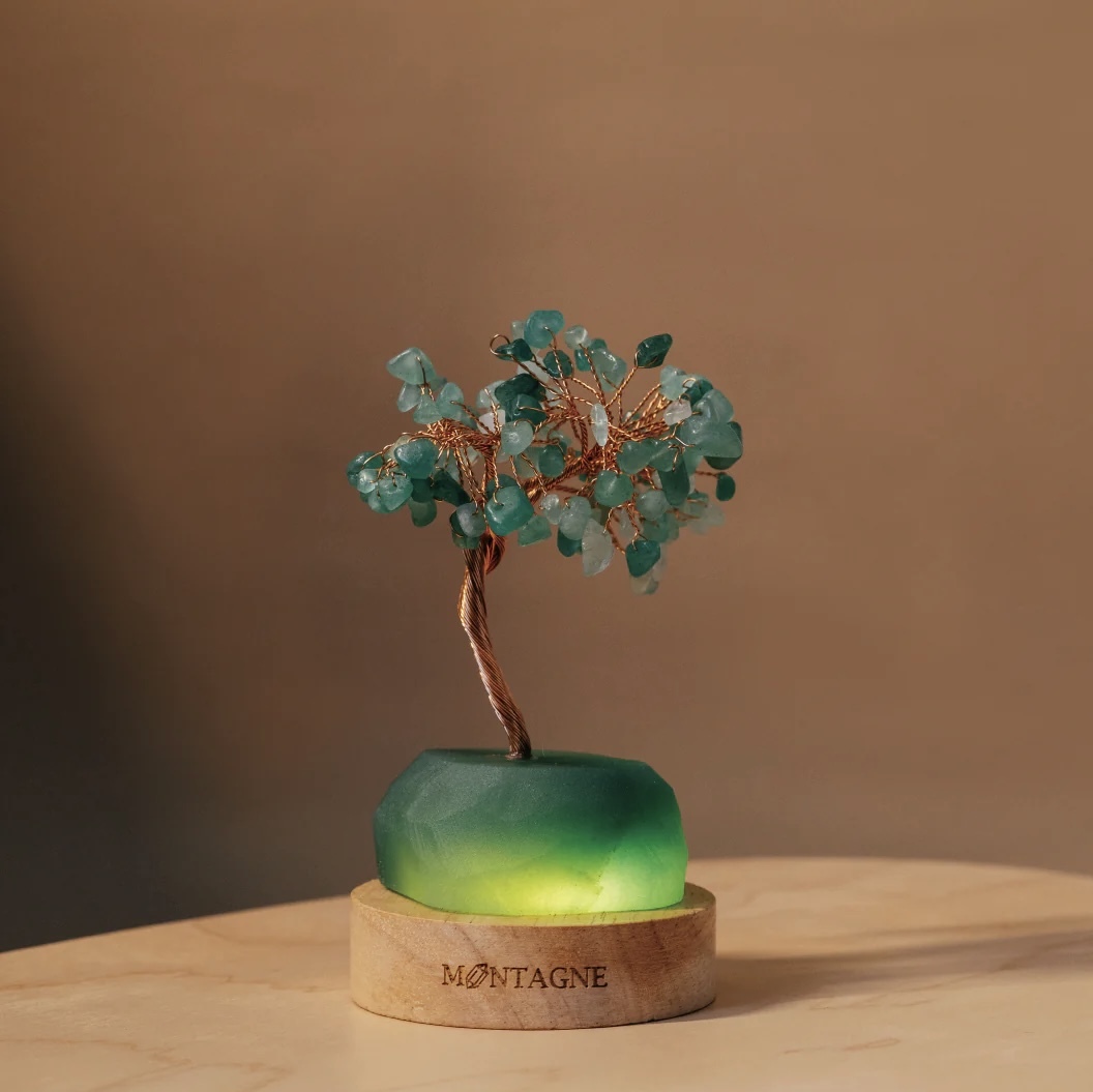 原礦水晶樹（含夜燈底座）