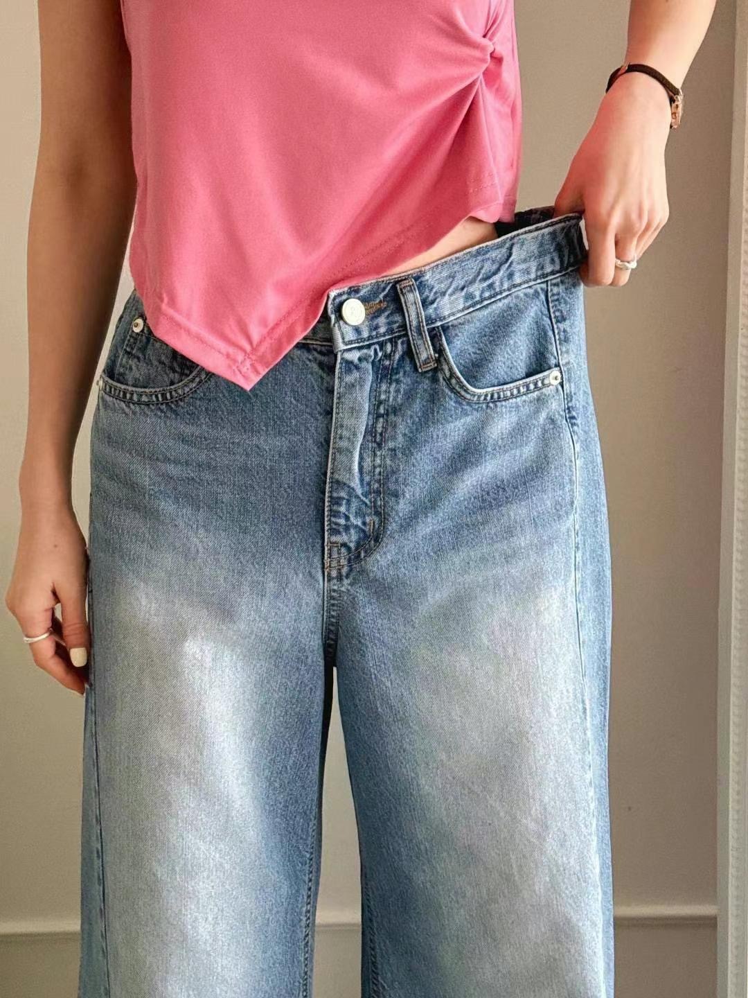 2.24 2161 橡筋腰闊腿褲