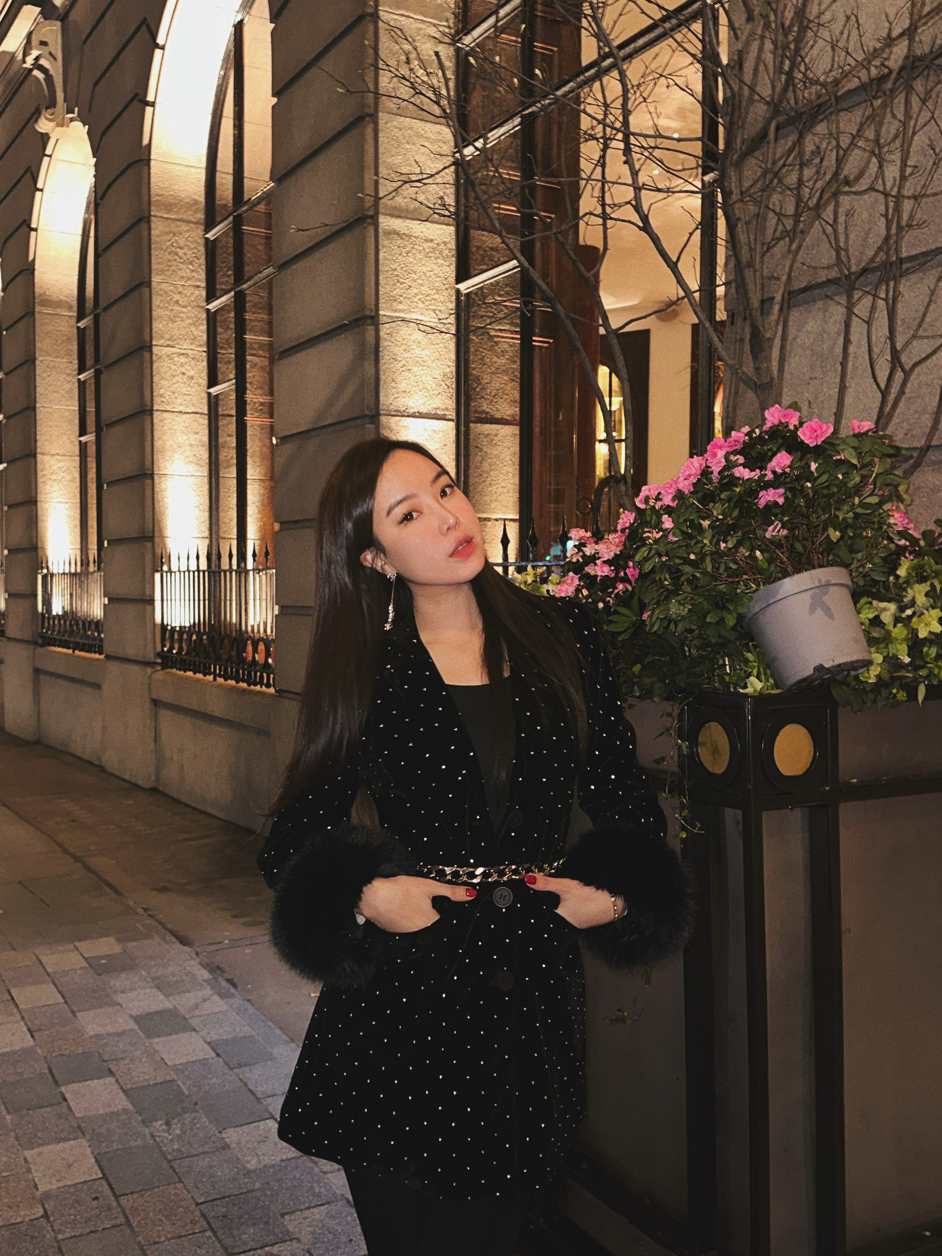 Perfect Night 俐落時尚絨布外套