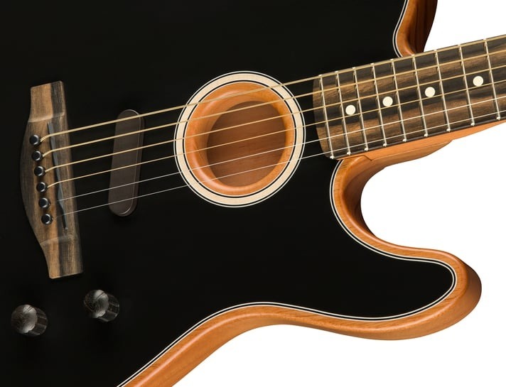 Fender Fender American Acoustasonic Telecaster 電木吉他 黑色 第 3 張圖片｜三峽吉他 / Bass