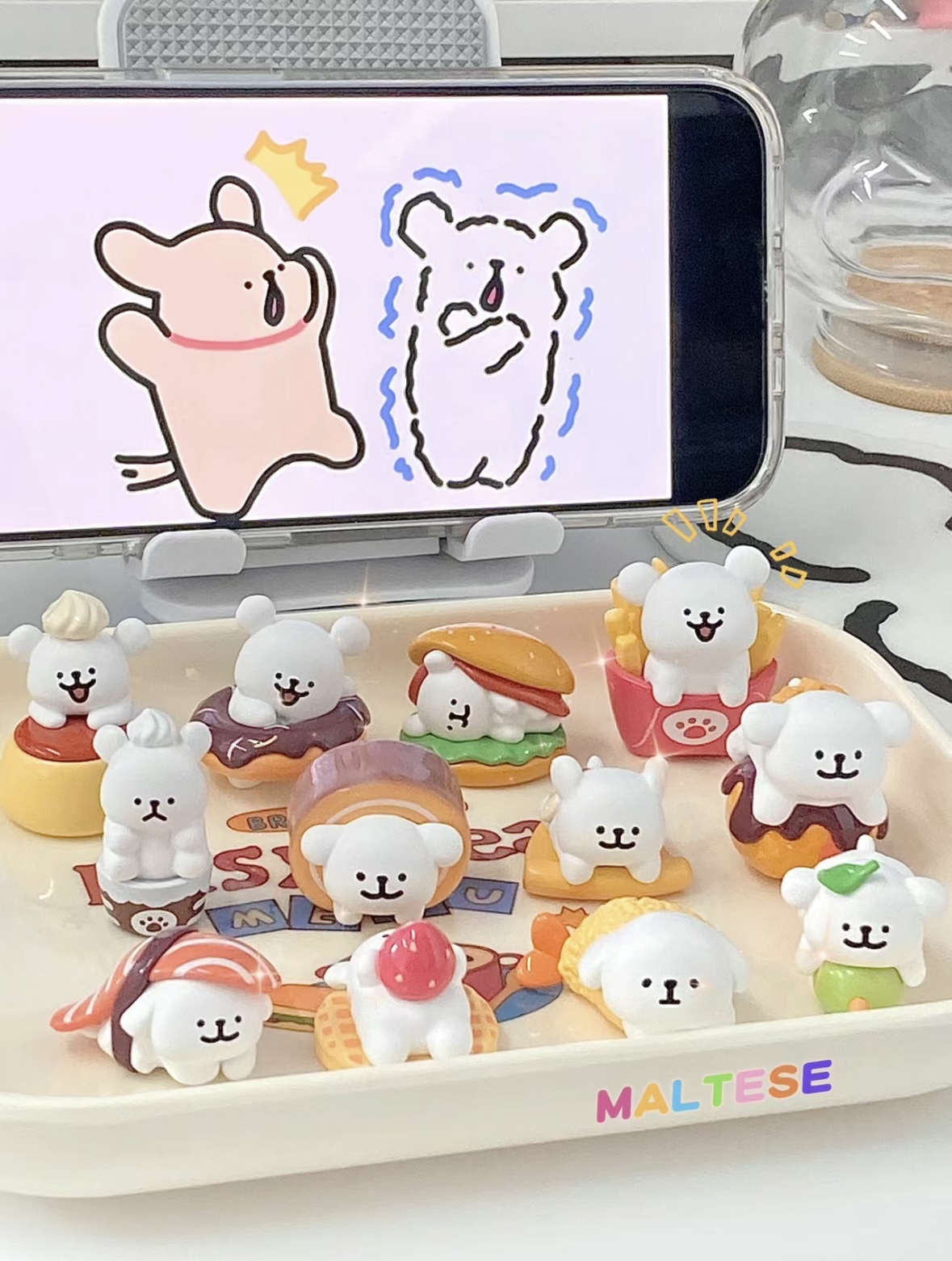 線條小狗 Maltese 下午茶系列盲盒 馬爾濟斯 正版授權 公仔/預購