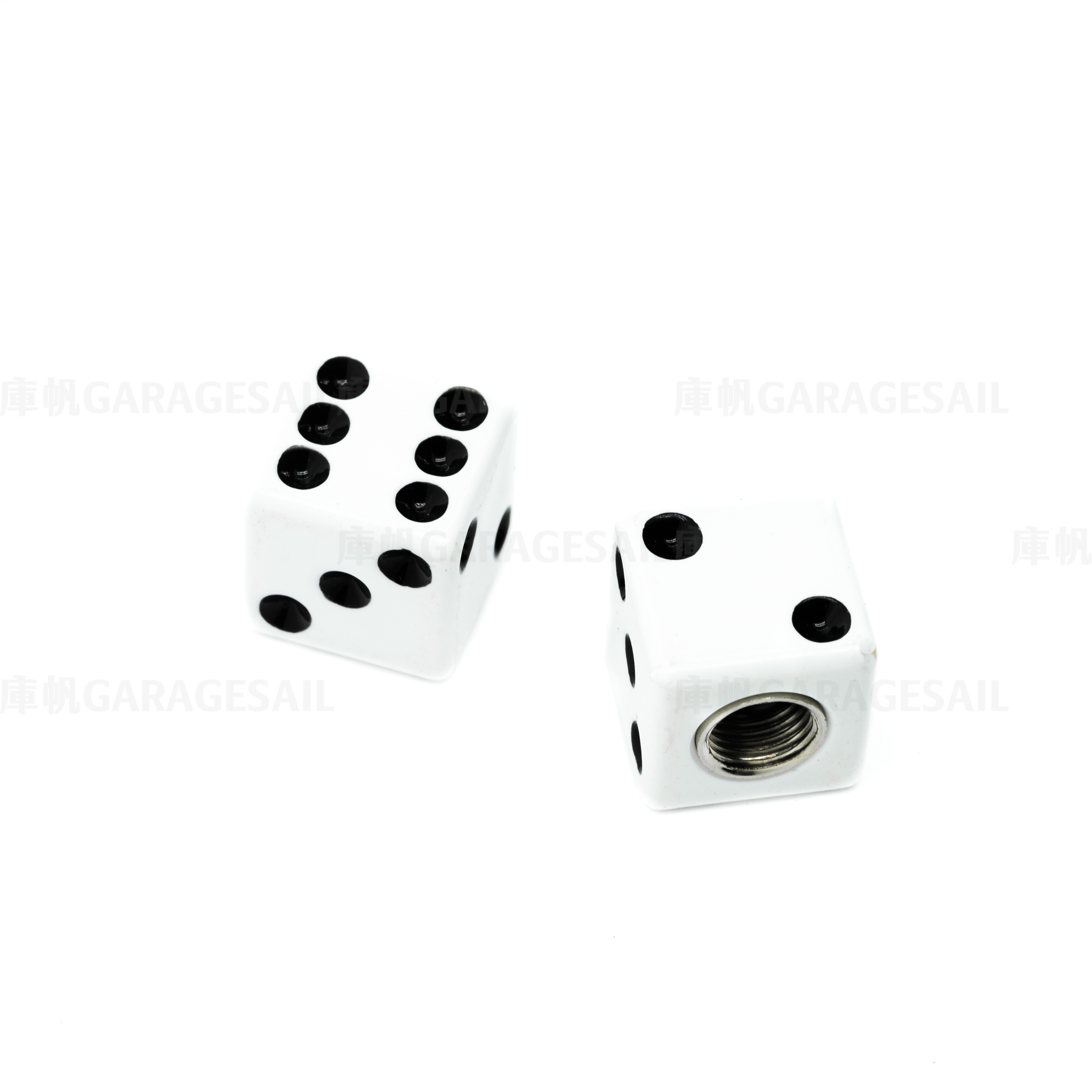 氣嘴蓋 骰子 白