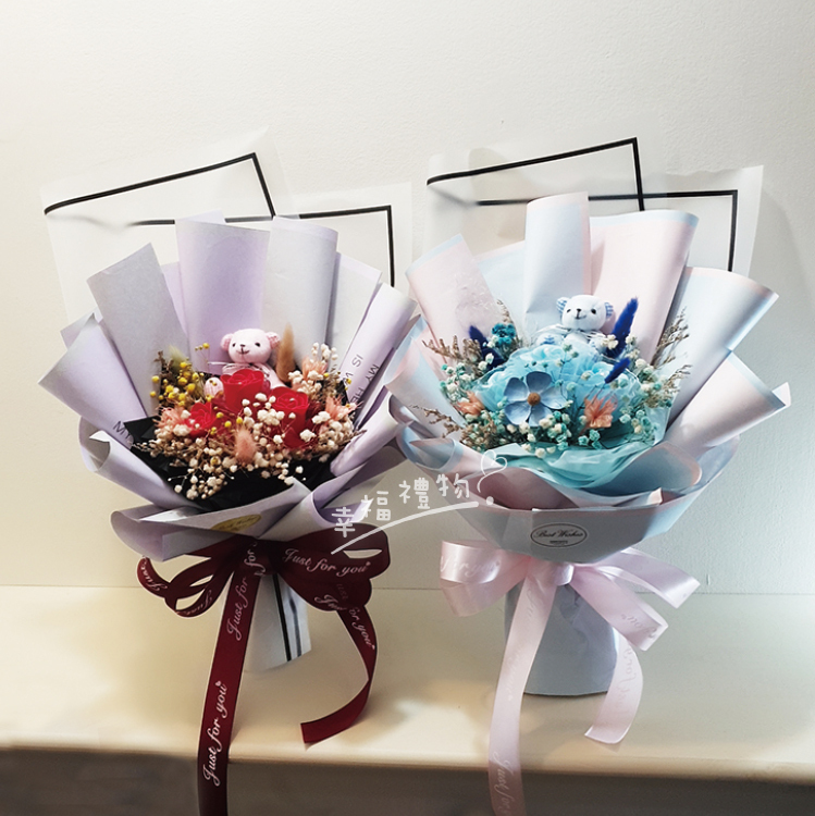 小熊香皂乾燥花束,Bear soap flower dry bouquet