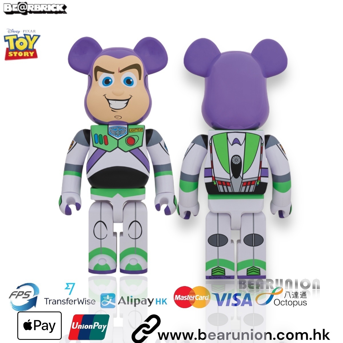 🥇現貨🥇 Bearbrick 1000% BUZZ LIGHTYEAR