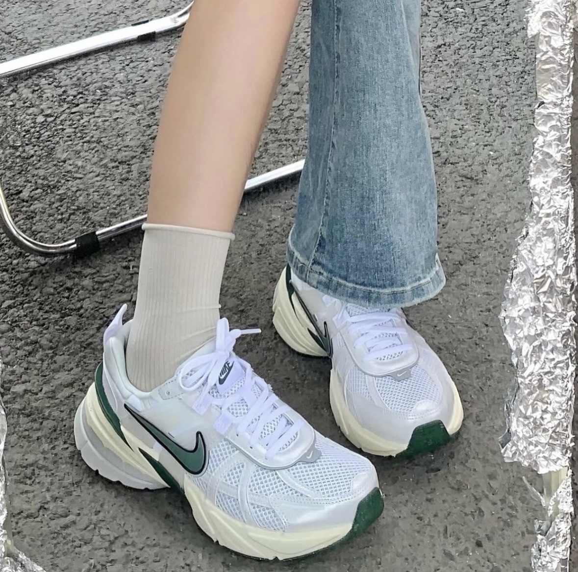 Nike V2K Run 復古奶油綠 復古 慢跑鞋 老爹鞋 Y2K FD0736-101/預購