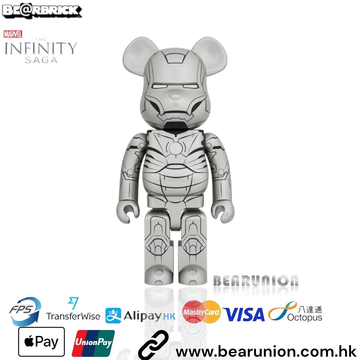 🥇現貨🥇Bearbrick 1000% IRON MAN MARK II