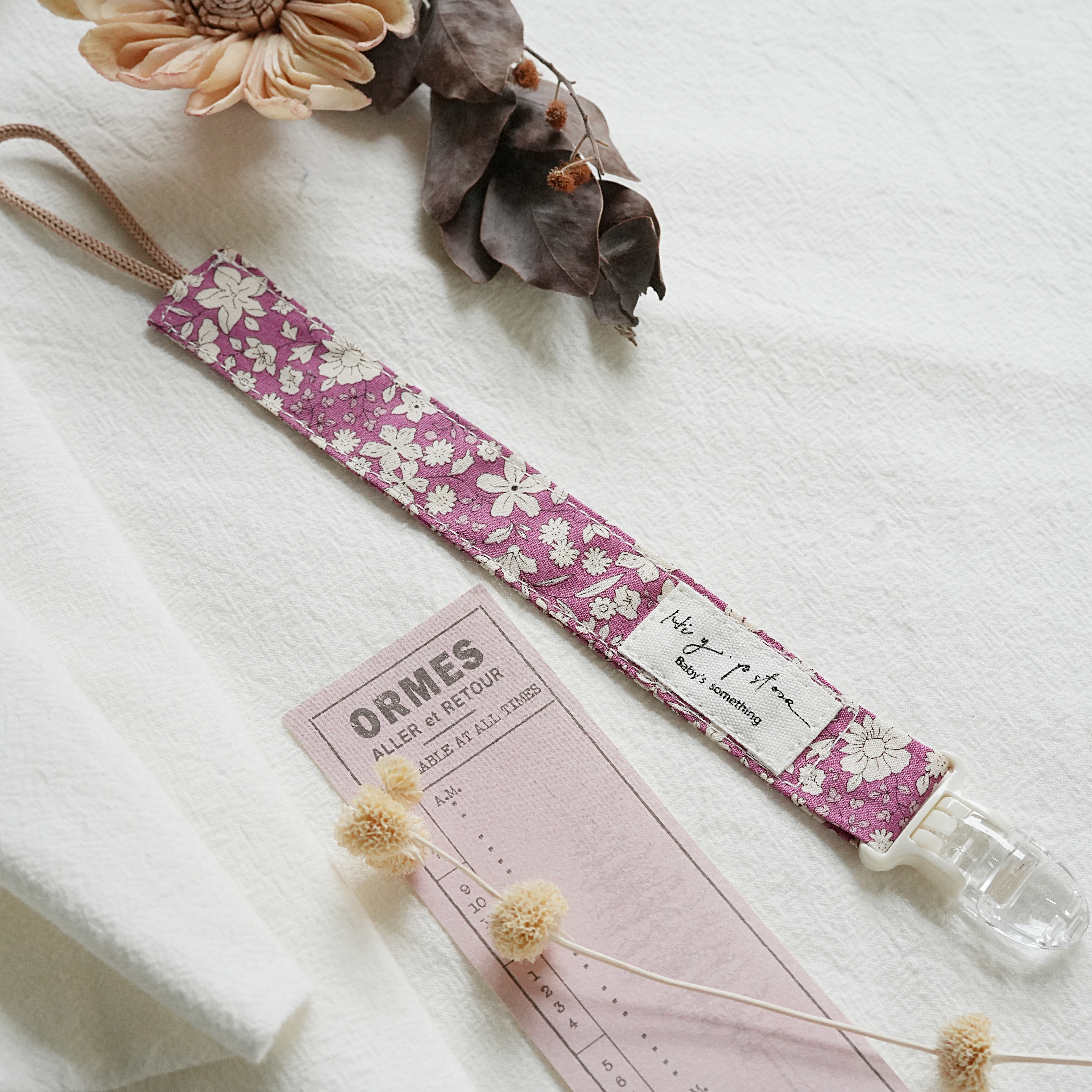 Hi Y.P store-鱷魚夾-復古桃花